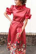 Load image into Gallery viewer, Vivienne Black Floral Dress
