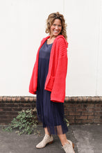 Load image into Gallery viewer, Red Cardigan Sweater
