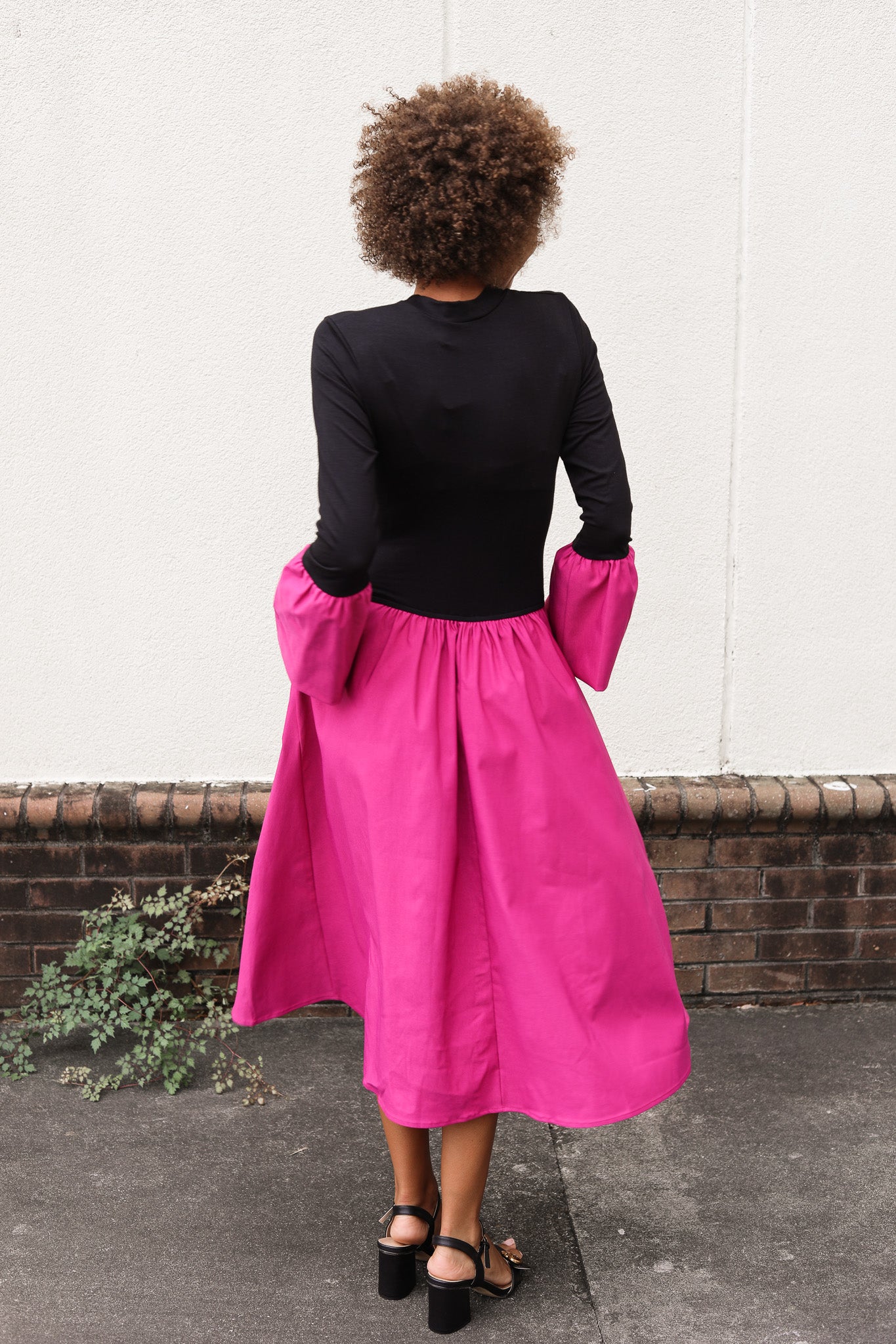 black and fuchsia dress Tuckernuck Black Crochet Sparkle Collier Dress Black / XS main image 0