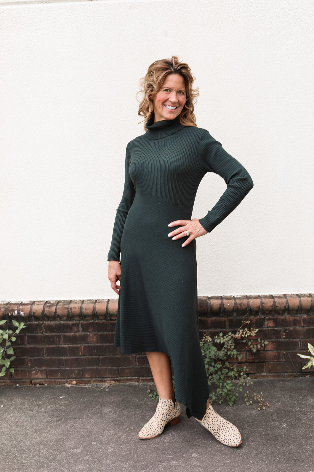 Ribbed Sweater Dress S/M / Black Ribbed Sweater Dress S/M / Black