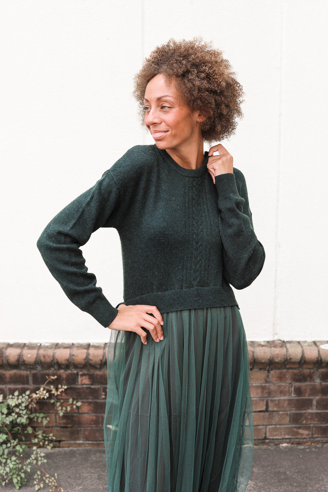 Tulle Sweater Dress