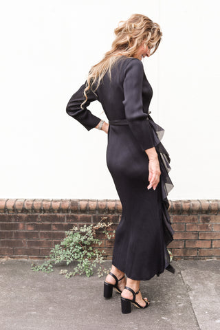 Seraphina Silky Pleated Dress