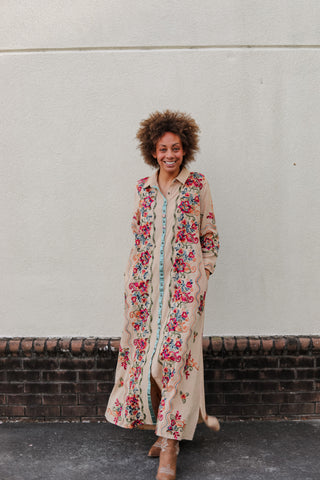 Peacock Duster Dress
