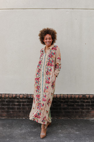 Peacock Duster Dress