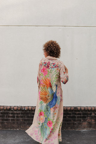 Peacock Duster Dress