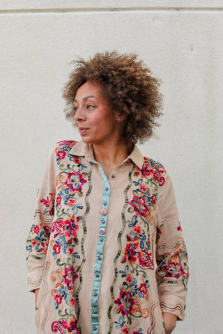 Peacock Duster Dress