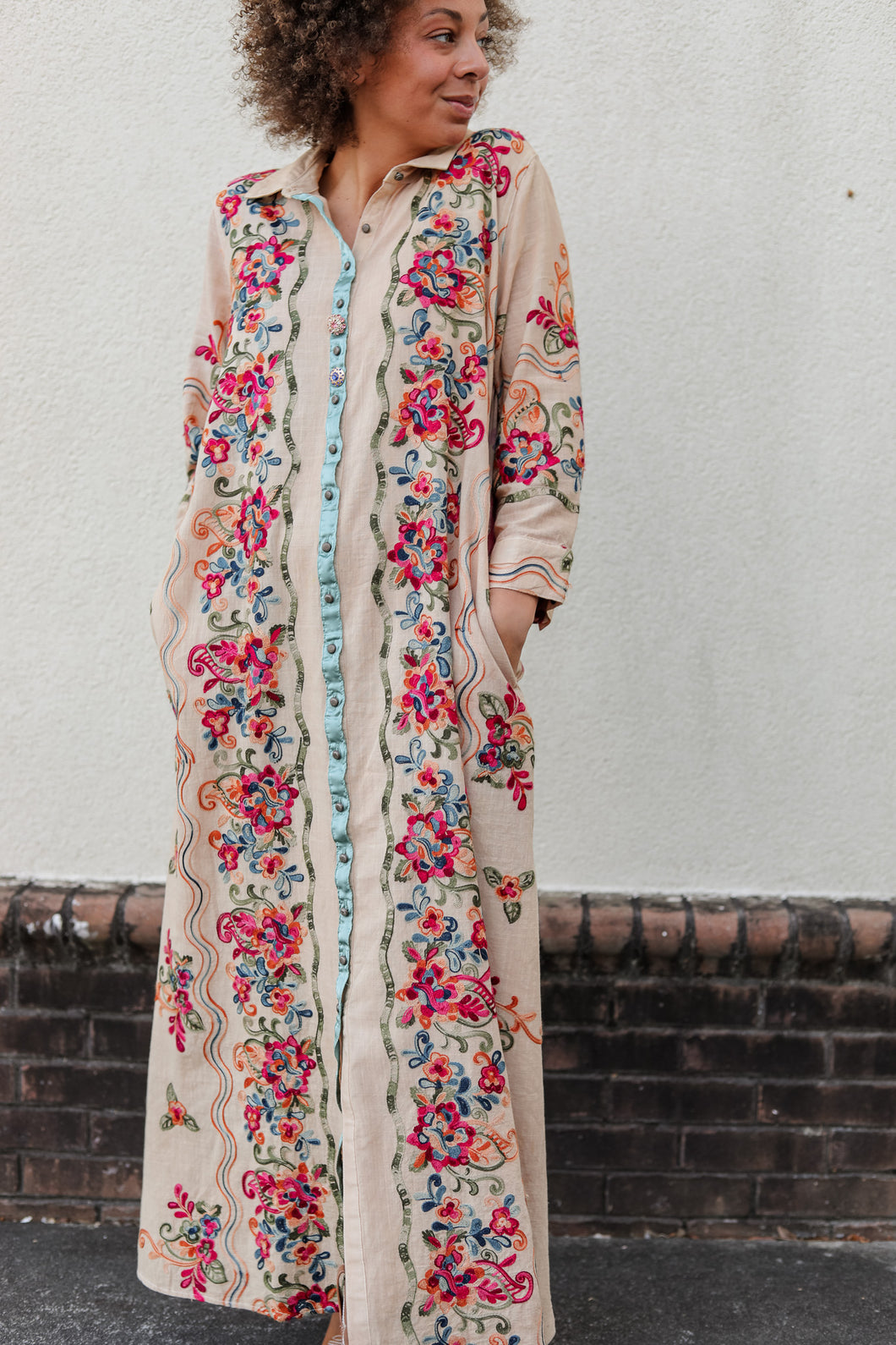 Peacock Duster Dress