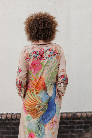 Peacock Duster Dress