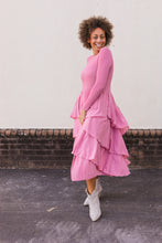 Load image into Gallery viewer, Silky Pleated Ruffle Dress
