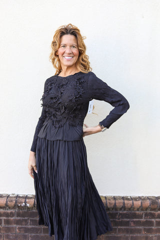 Little Silky Pleated Set