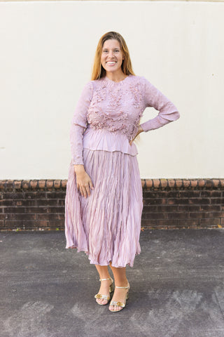 Little Silky Pleated Set