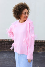 Load image into Gallery viewer, Pink Bows Sweater Top
