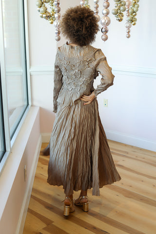 Little Silky Pleated Set