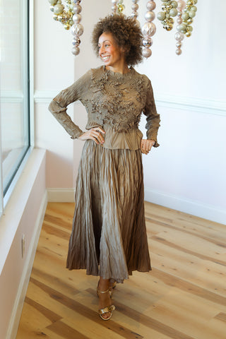 Little Silky Pleated Set