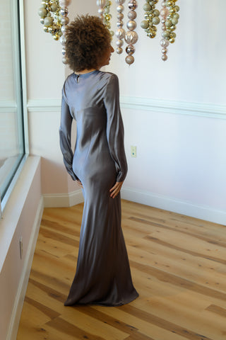 Celeste Silver Maxi Dress