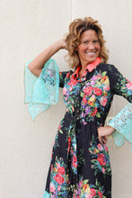 Load image into Gallery viewer, Valentine Black Shirt Dress
