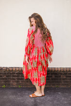 Load image into Gallery viewer, Red Tiger Boho Dress
