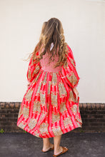 Load image into Gallery viewer, Red Tiger Boho Dress
