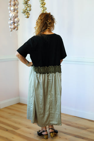 Marlowe Black Pinstripe Dress