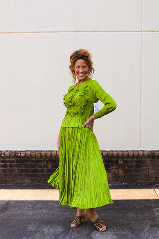 Little Silky Pleated Set