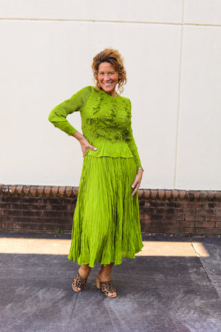 Little Silky Pleated Set