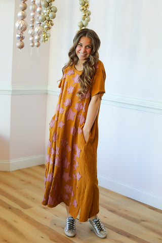 Star Patch T-Shirt Dress