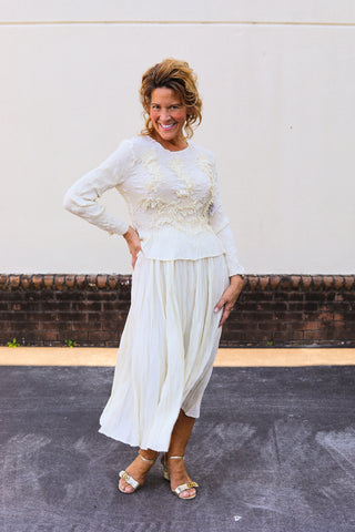 Little Silky Pleated Set
