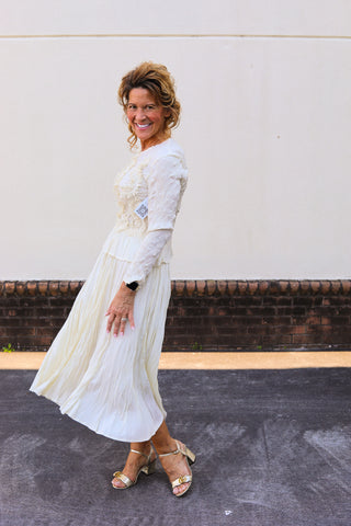 Little Silky Pleated Set
