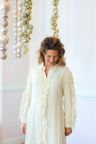 Vivianna Ruffle Maxi Dress