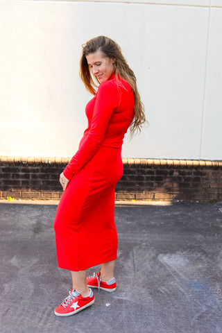 Column Knit Dress