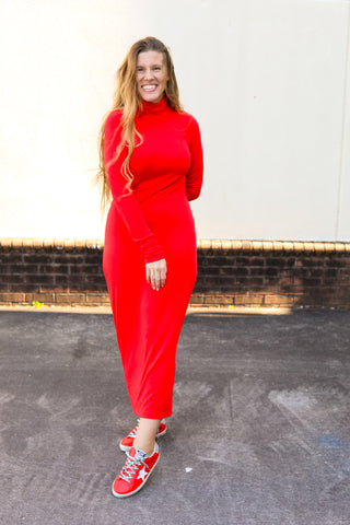 Column Knit Dress