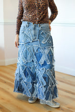 Load image into Gallery viewer, Patched On Up Denim Skirt
