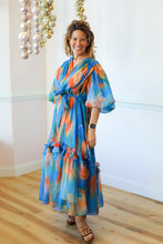 Load image into Gallery viewer, Blue Rust Pleated Dress
