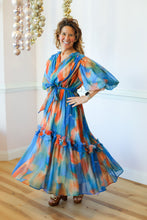 Load image into Gallery viewer, Blue Rust Pleated Dress
