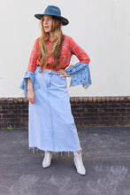 Load image into Gallery viewer, Shag Denim Skirt
