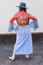 Load image into Gallery viewer, Shag Denim Skirt
