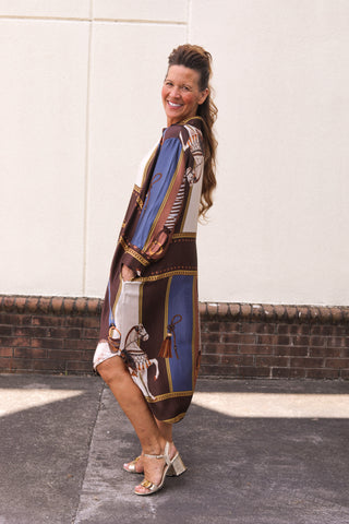 Blair Silky Horse Dress