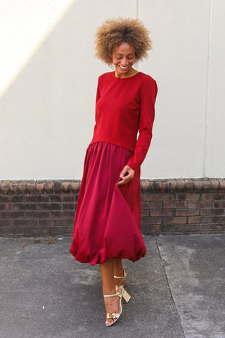 Tilly Red Bubble Dress