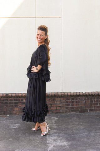 Silky Pleated Layers Set