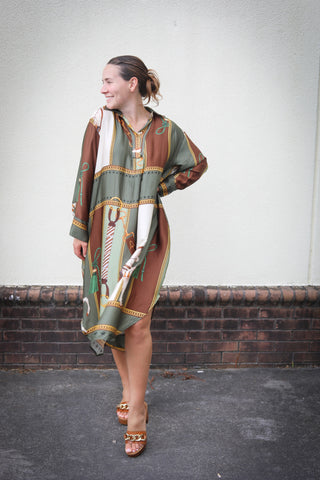 Blair Silky Horse Dress