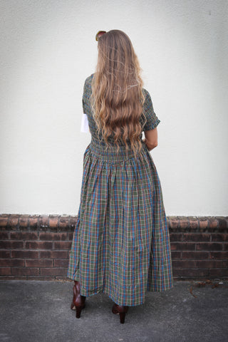 Beatrix Smocked Plaid Dress