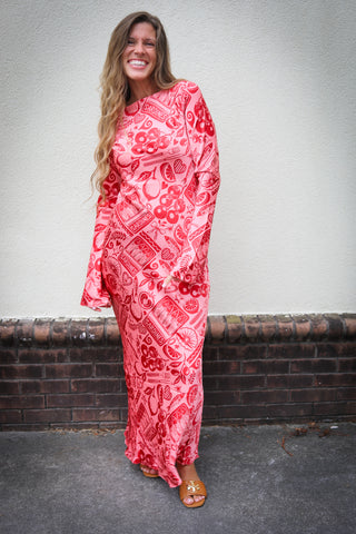 Georgie Satin Maxi Dress