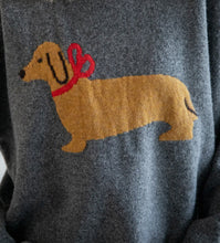 Load image into Gallery viewer, Oscar Grey Bow Sweater
