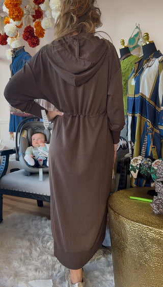 Mina Hooded Maxi Dress