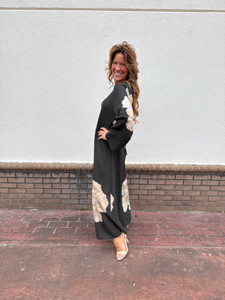 Flower Caftan Maxi Dress
