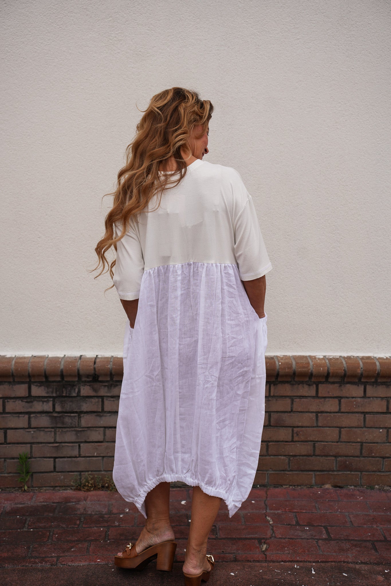 linen bubble dress Lanhtropy Bubble Linen Dress