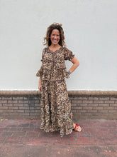 Load image into Gallery viewer, Leopard Skirt Top Set
