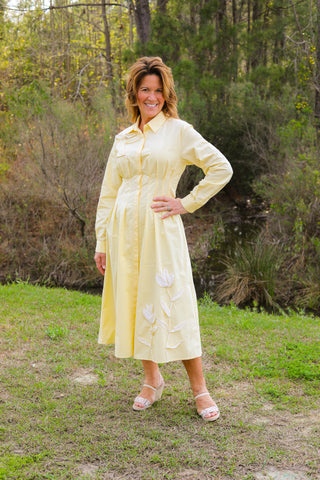 Buttercup Yellow Shirt Dress