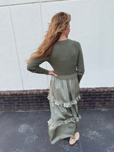 Load image into Gallery viewer, Satin Sweater Dress
