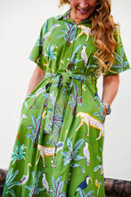 Load image into Gallery viewer, Safari Green Boho Dress
